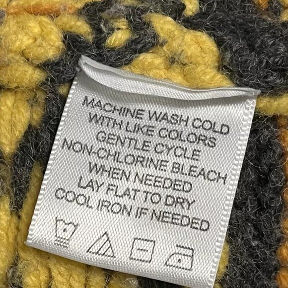 Lord & Taylor Cardigan Sweater Women S Wool Blend Fair Isle Button Shawl Collar - Picture 8 of 8